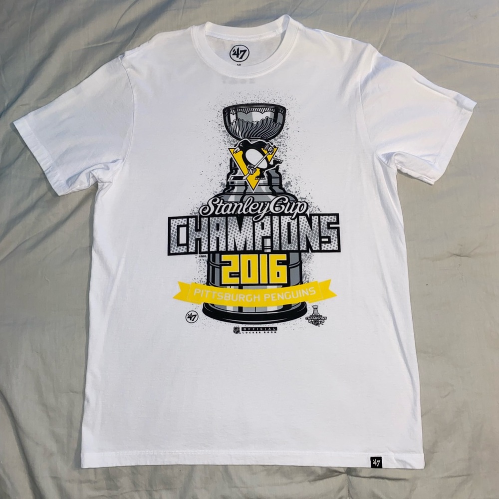 Pittsburgh Penguins 2016 Stanley Cup Champions White T-Shirt, 47 Brand